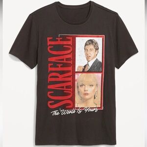 Scarface Cotton Relaxed Fit Short Sleeve Graphic T-Shirt Men Size XS